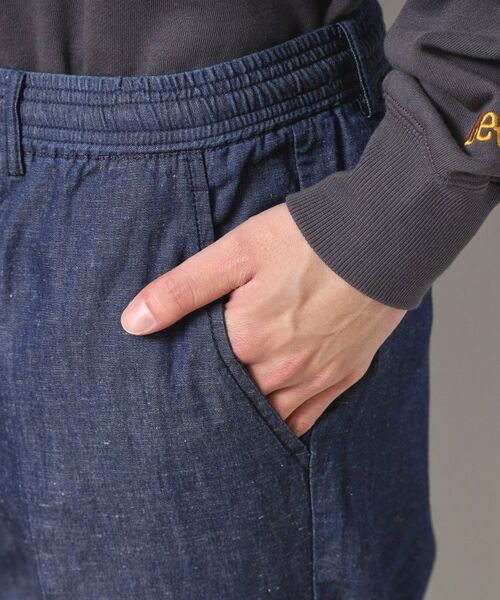 Dessin / デッサン ショート・ハーフ・半端丈パンツ | 【ウエストゴム・洗える】綿麻デニムリラックスパンツ | 詳細14