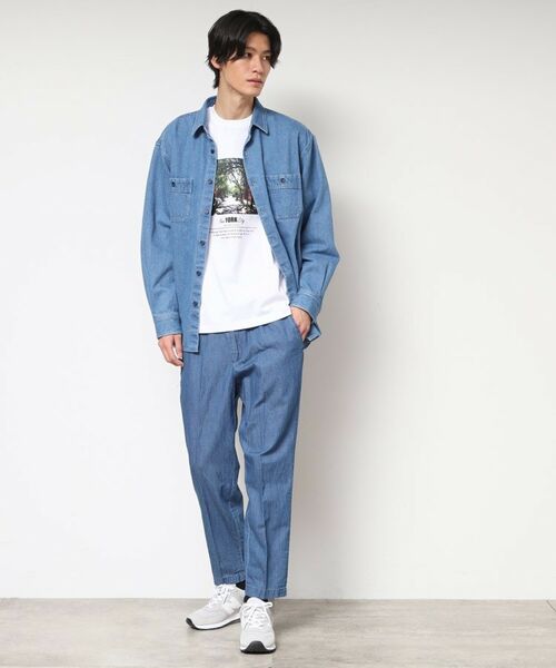 Dessin / デッサン ショート・ハーフ・半端丈パンツ | 【ウエストゴム・洗える】綿麻デニムリラックスパンツ | 詳細2