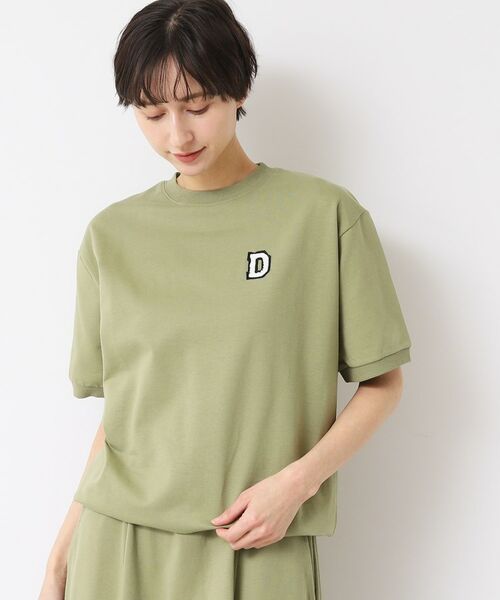 Dessin/デッサン 【ユニセックス】ワンポイントTシャツ カーキ(027) 04(LL) Dessin/デッサン 【ユニセックス】ワンポイントTシャツ カーキ(027) 04(LL)