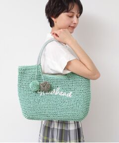 Dessin / デッサン トートバッグ | 【軽量・A4収納可】ポンポンチャームペーパーロゴトートバッグ