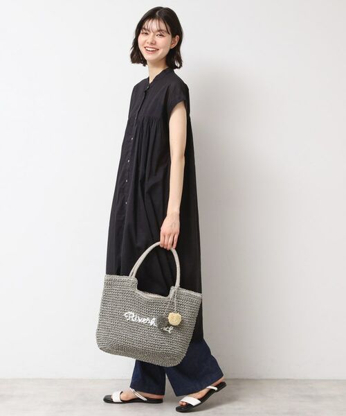 Dessin / デッサン トートバッグ | 【軽量・A4収納可】ポンポンチャームペーパーロゴトートバッグ | 詳細10