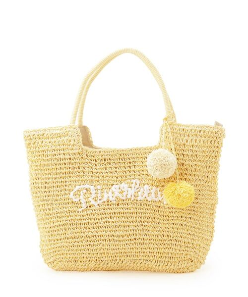 Dessin / デッサン トートバッグ | 【軽量・A4収納可】ポンポンチャームペーパーロゴトートバッグ | 詳細14