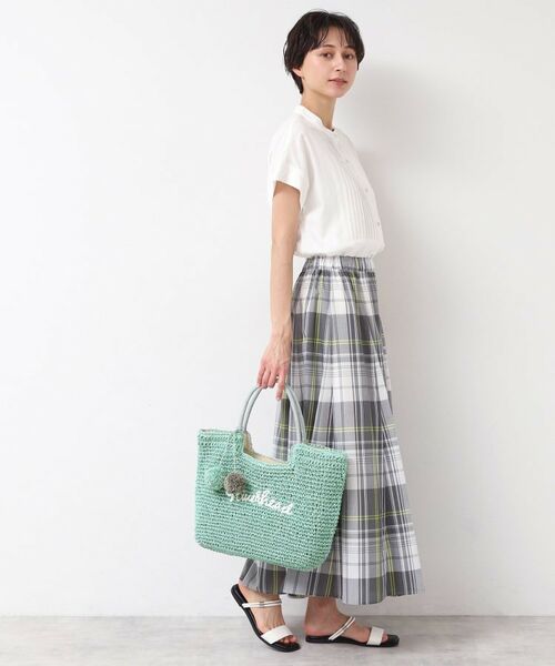 Dessin / デッサン トートバッグ | 【軽量・A4収納可】ポンポンチャームペーパーロゴトートバッグ | 詳細2