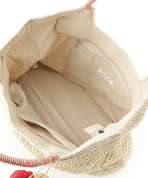 Dessin / デッサン トートバッグ | 【軽量・A4収納可】ポンポンチャームペーパーロゴトートバッグ | 詳細27