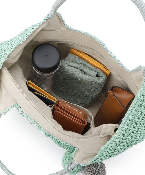 Dessin / デッサン トートバッグ | 【軽量・A4収納可】ポンポンチャームペーパーロゴトートバッグ | 詳細28