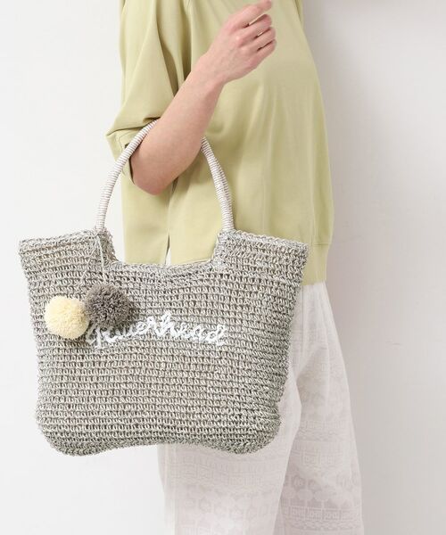 Dessin / デッサン トートバッグ | 【軽量・A4収納可】ポンポンチャームペーパーロゴトートバッグ | 詳細3