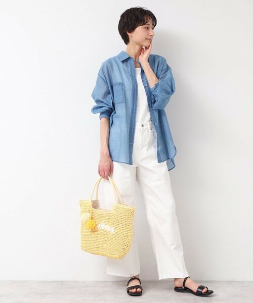 Dessin / デッサン トートバッグ | 【軽量・A4収納可】ポンポンチャームペーパーロゴトートバッグ | 詳細6