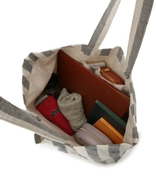 Dessin / デッサン トートバッグ | ストライプロゴ刺繍トート | 詳細16