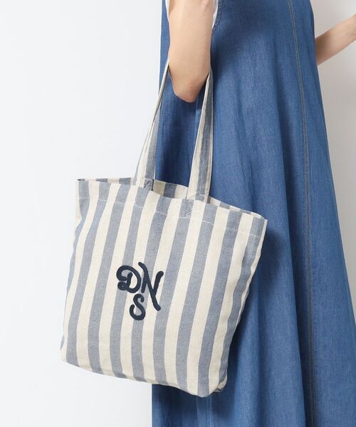 セール】 ストライプロゴ刺繍トート （トートバッグ）｜Dessin