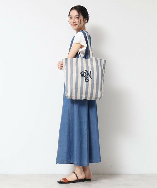 Dessin / デッサン トートバッグ | ストライプロゴ刺繍トート | 詳細4