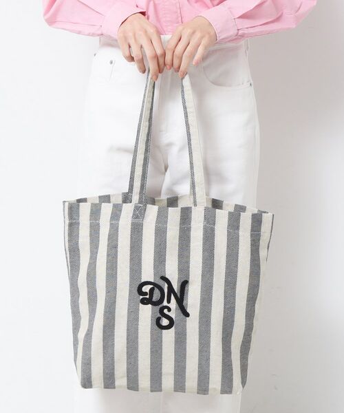 Dessin / デッサン トートバッグ | ストライプロゴ刺繍トート | 詳細5