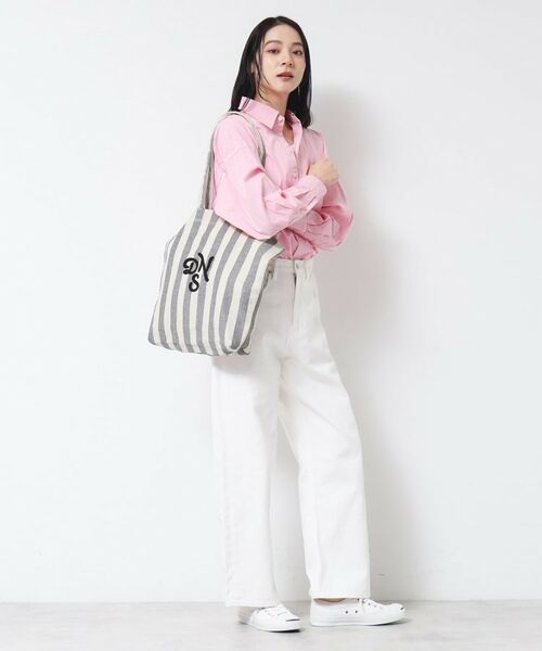 Dessin / デッサン トートバッグ | ストライプロゴ刺繍トート | 詳細6