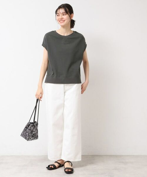 Dessin / デッサン カットソー | 【洗える】フレンチスリーブリブ付きカットソー(S~L) | 詳細7