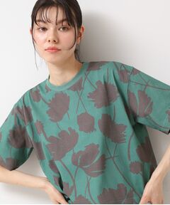 Dessin / デッサン カットソー | 【リンクコーデ・洗える】フラワープリントTシャツ
