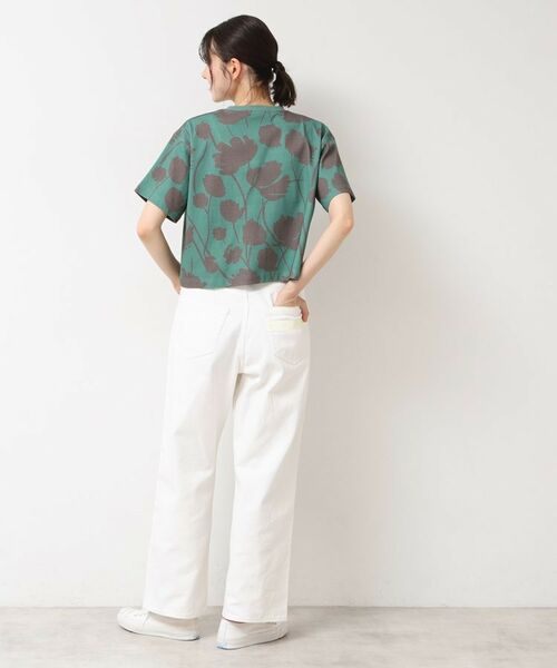 Dessin / デッサン カットソー | 【リンクコーデ・洗える】フラワープリントTシャツ | 詳細6