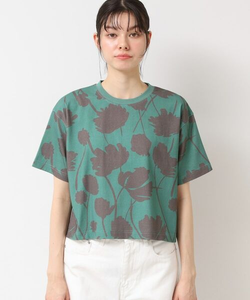 Dessin / デッサン カットソー | 【リンクコーデ・洗える】フラワープリントTシャツ | 詳細9
