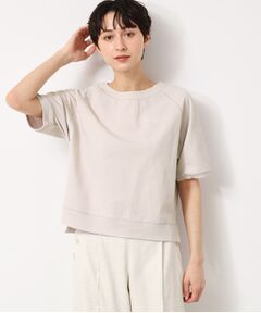 Dessin / デッサン カットソー | 【洗える】クロップド丈ポイントロゴ入りカットソー（S～L）