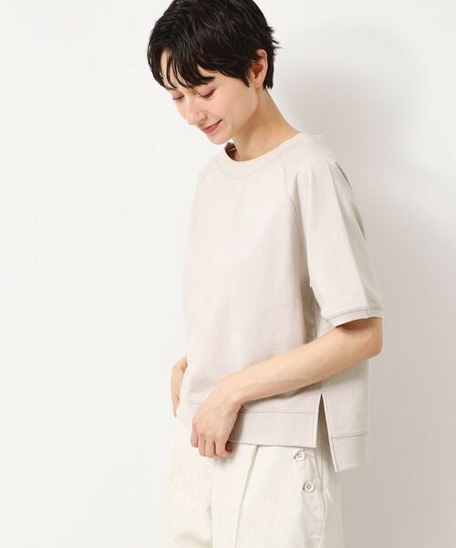 Dessin / デッサン カットソー | 【洗える】クロップド丈ポイントロゴ入りカットソー（S～L） | 詳細10