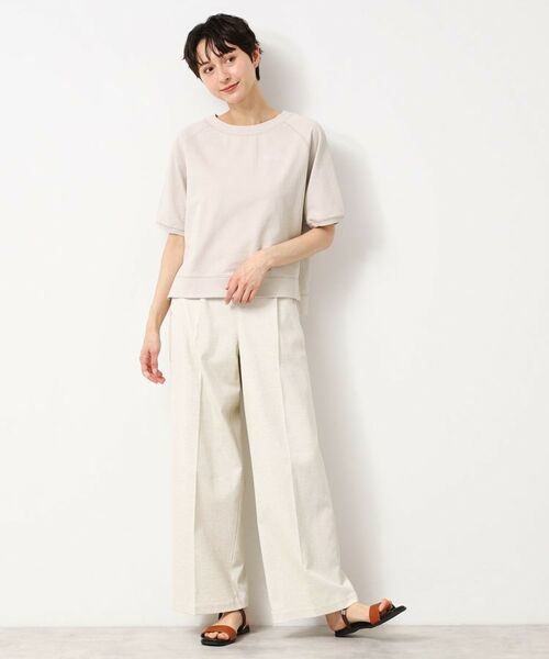 Dessin / デッサン カットソー | 【洗える】クロップド丈ポイントロゴ入りカットソー（S～L） | 詳細11