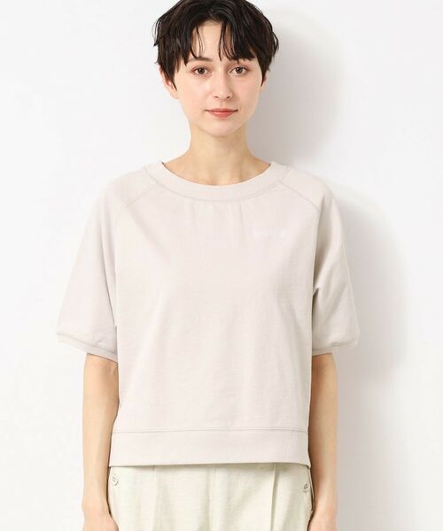 Dessin / デッサン カットソー | 【洗える】クロップド丈ポイントロゴ入りカットソー（S～L） | 詳細13