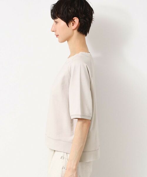 Dessin / デッサン カットソー | 【洗える】クロップド丈ポイントロゴ入りカットソー（S～L） | 詳細14