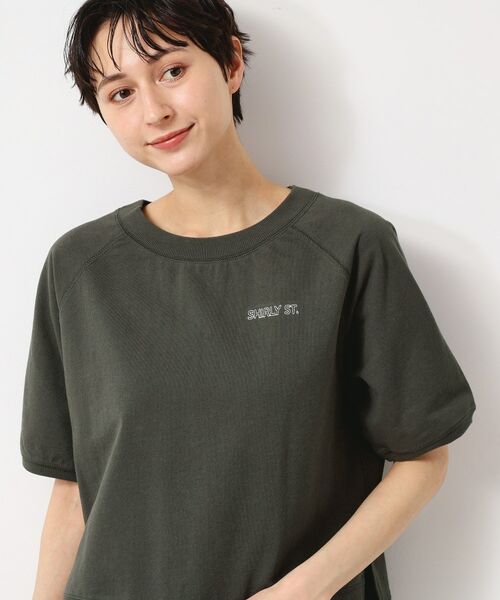 Dessin / デッサン カットソー | 【洗える】クロップド丈ポイントロゴ入りカットソー（S～L） | 詳細5