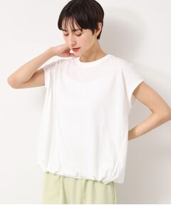 Dessin / デッサン カットソー | 【洗える・UV】ドローコード付きフレンチスリーブカットソー