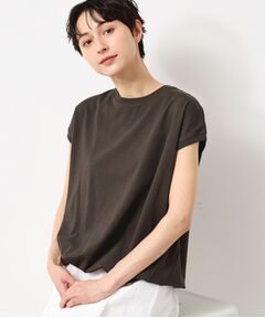 Dessin / デッサン カットソー | 【洗える・UV】ドローコード付きフレンチスリーブカットソー