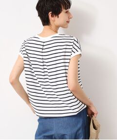 Dessin / デッサン カットソー | 【洗える・UV】ドローコード付きフレンチスリーブカットソー