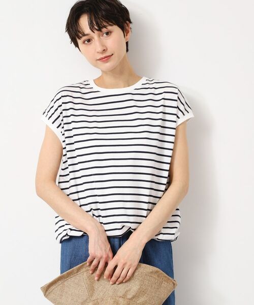 Dessin / デッサン カットソー | 【洗える・UV】ドローコード付きフレンチスリーブカットソー | 詳細13