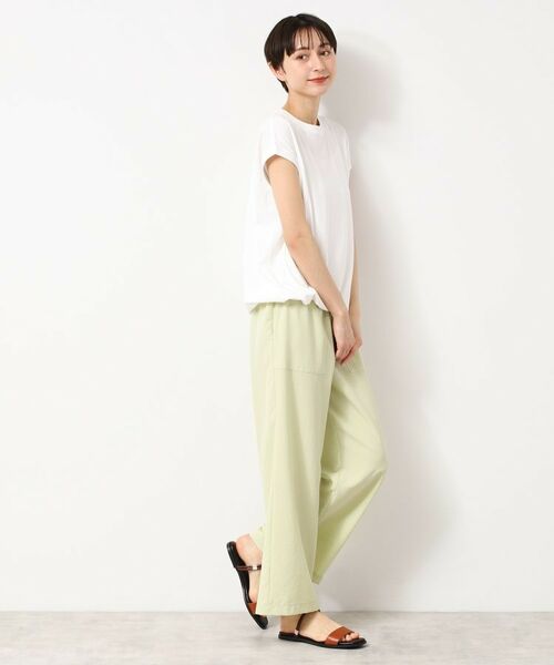 Dessin / デッサン カットソー | 【洗える・UV】ドローコード付きフレンチスリーブカットソー | 詳細3