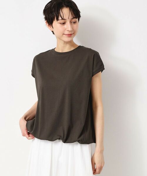 Dessin / デッサン カットソー | 【洗える・UV】ドローコード付きフレンチスリーブカットソー | 詳細5