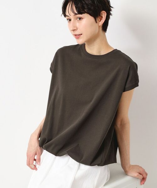 Dessin / デッサン カットソー | 【洗える・UV】ドローコード付きフレンチスリーブカットソー | 詳細6