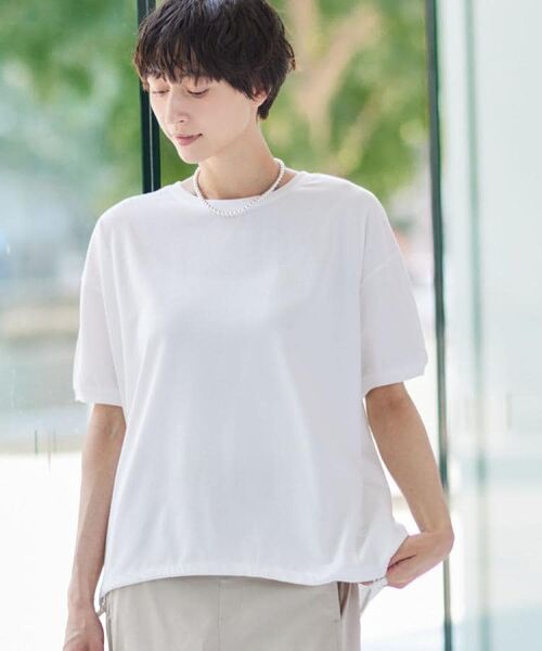 Dessin / デッサン カットソー | 【二の腕カバー/接触冷感/UV】ドローコードカットソー（XS～L） | 詳細6