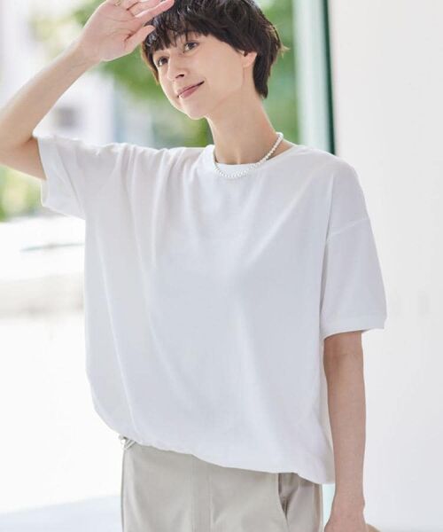 Dessin / デッサン カットソー | 【二の腕カバー/接触冷感/UV】ドローコードカットソー（XS～L） | 詳細7