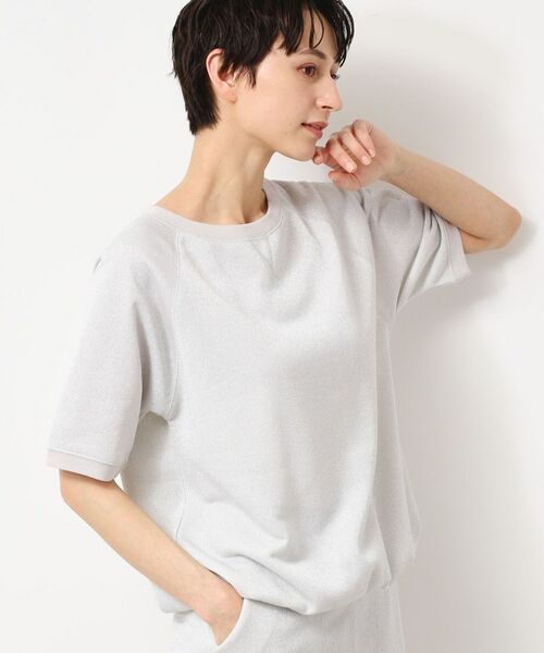 Dessin / デッサン スウェット | 【セットアップ可能・洗える】ラメ入り裏毛ジャージプルオーバー | 詳細2