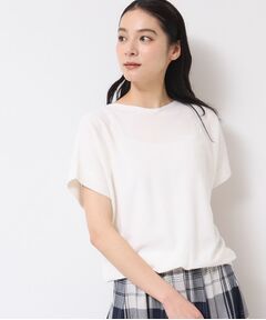 Dessin / デッサン ニット・セーター | 【洗える・4サイズ展開】後ろボタンニットプルオーバーフレンチスリーブ