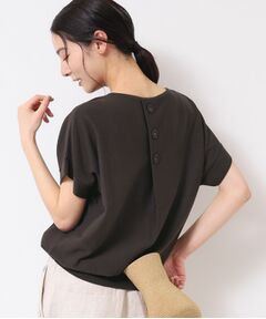 Dessin / デッサン ニット・セーター | 【洗える・4サイズ展開】後ろボタンニットプルオーバーフレンチスリーブ