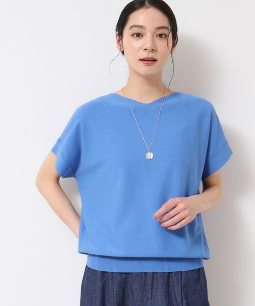 Dessin / デッサン ニット・セーター | 【洗える・4サイズ展開】後ろボタンニットプルオーバーフレンチスリーブ | 詳細13