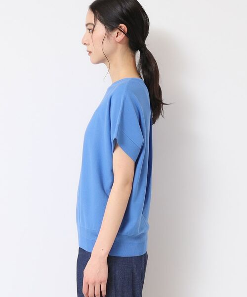 Dessin / デッサン ニット・セーター | 【洗える・4サイズ展開】後ろボタンニットプルオーバーフレンチスリーブ | 詳細18