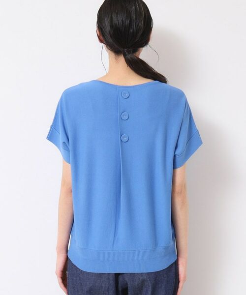 Dessin / デッサン ニット・セーター | 【洗える・4サイズ展開】後ろボタンニットプルオーバーフレンチスリーブ | 詳細19