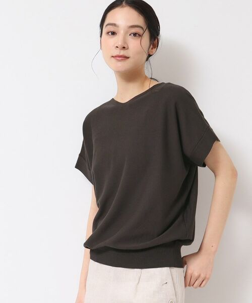 Dessin / デッサン ニット・セーター | 【洗える・4サイズ展開】後ろボタンニットプルオーバーフレンチスリーブ | 詳細5