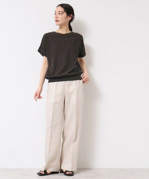 Dessin / デッサン ニット・セーター | 【洗える・4サイズ展開】後ろボタンニットプルオーバーフレンチスリーブ | 詳細7