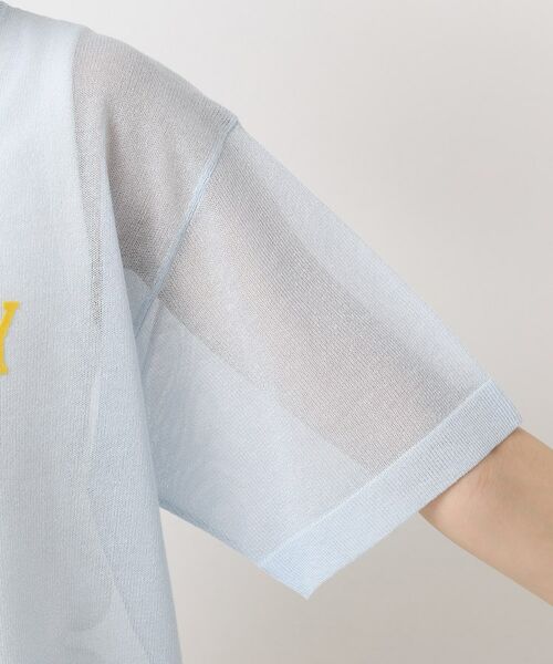 Dessin / デッサン ニット・セーター | 【洗える】シースルーロゴニット | 詳細17