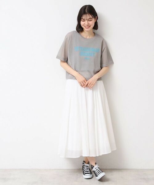 Dessin / デッサン ニット・セーター | 【洗える】シースルーロゴニット | 詳細3