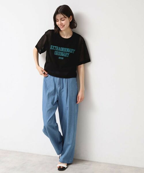 Dessin / デッサン ニット・セーター | 【洗える】シースルーロゴニット | 詳細7