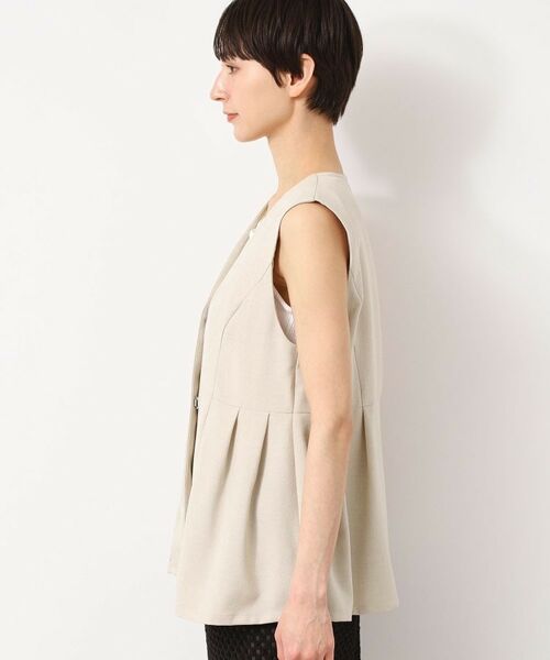 Dessin / デッサン ベスト | 【洗える】ソフトペプラムベスト | 詳細14