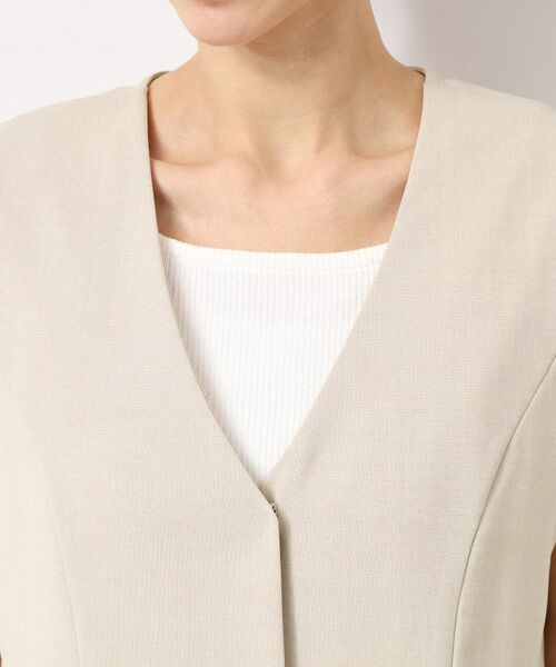 Dessin / デッサン ベスト | 【洗える】ソフトペプラムベスト | 詳細16