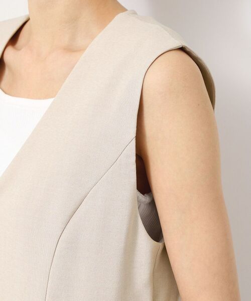 Dessin / デッサン ベスト | 【洗える】ソフトペプラムベスト | 詳細17