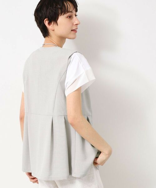 Dessin / デッサン ベスト | 【洗える】ソフトペプラムベスト | 詳細2